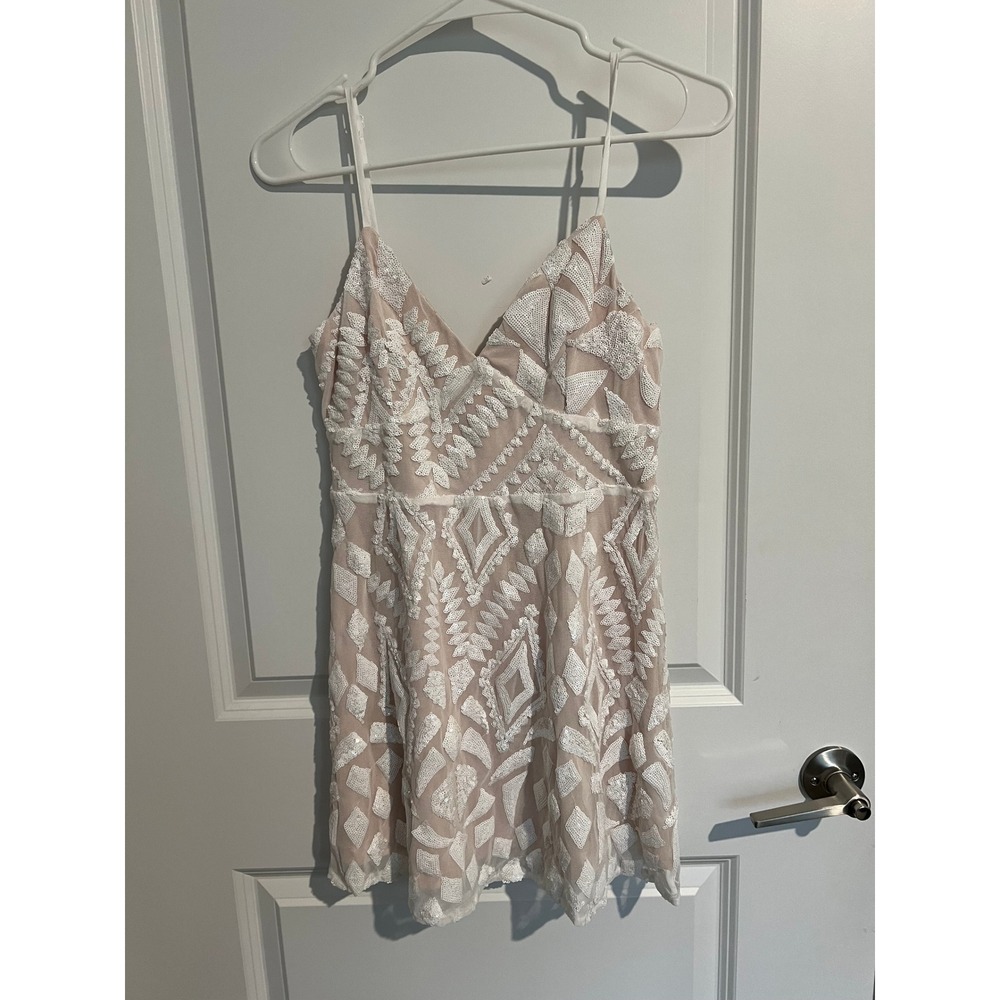 Superdown Dress NWT - White Sequin - Size M